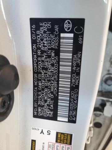 JTDKBRFUXG3003756 2016 Toyota Prius