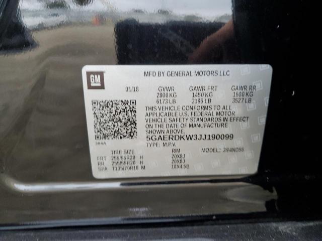 5GAERDKW3JJ190099 Buick Enclave Avenir