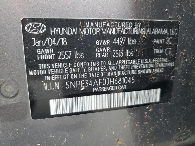 5NPE34AF0JH681045 | 2018 HYUNDAI SONATA SPO