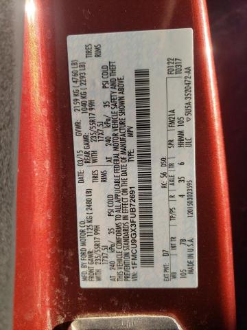 1FMCU9GX3FUB72691 Ford ESCAPE SE