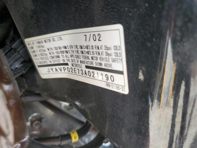 2003 YAMAHA XV1600 AS JYAVP02E73A021190
