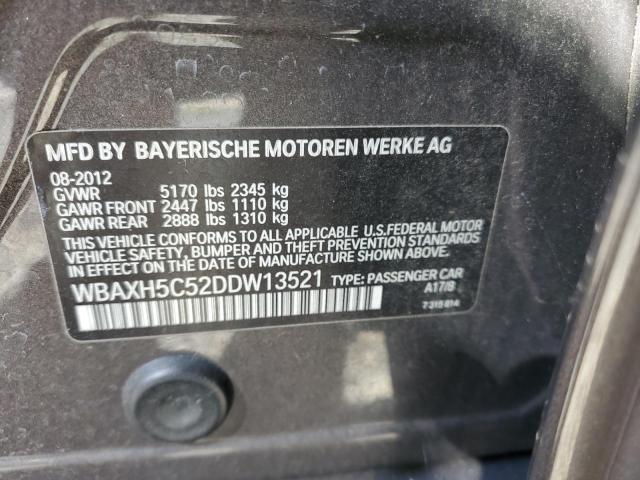 VIN WBAXH5C52DDW13521 2013 BMW 5 SERIES no.12