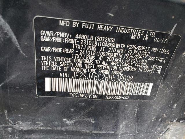 JF2SJABC2HH538698 Subaru Forester 2.5i