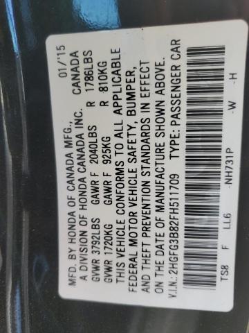 2HGFG3B82FH511709 Honda CIVIC EX