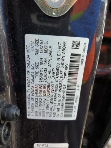 2HKRW2H96HH661521 Honda Cr-v Touring