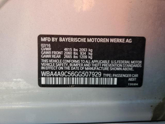 WBA4A9C56GG507929 BMW 428 I Gran Coupe Sulev