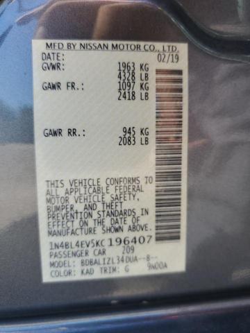 1N4BL4EV5KC196407 Nissan ALTIMA SL
