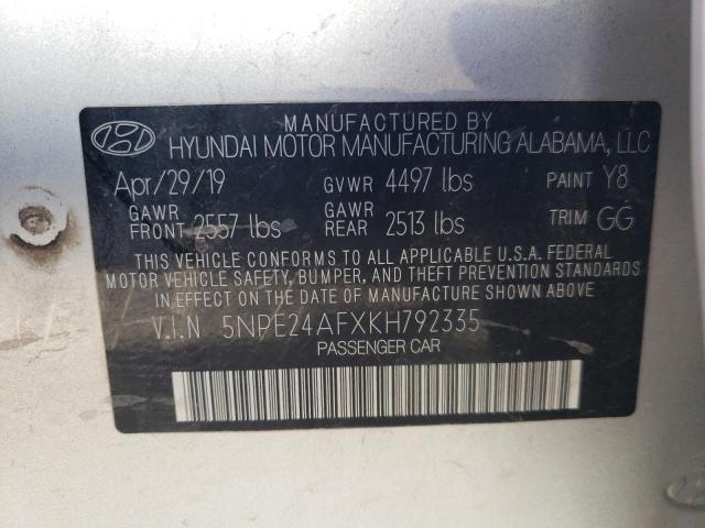 5NPE24AFXKH792335 Hyundai SONATA SE