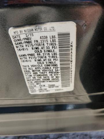 JN8AS5MT7FW656397 Nissan Rogue Select S