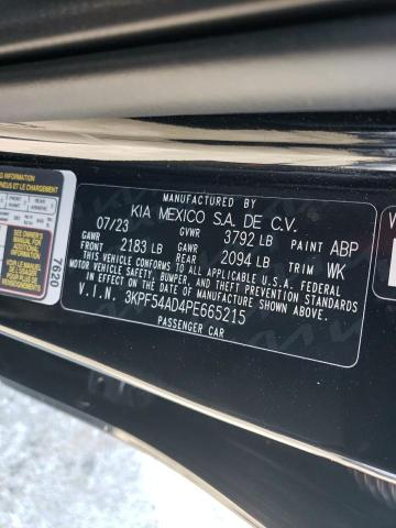 3KPF54AD4PE665215 KIA Forte Gt Line