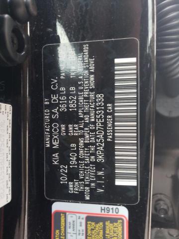 3KPA25AD7PE531338 KIA RIO S