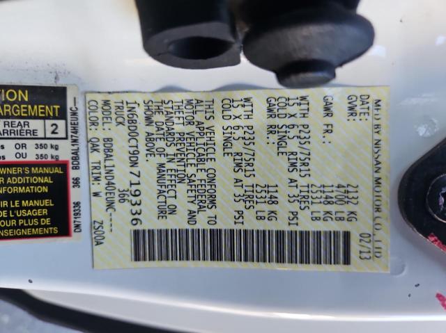 2013 Nissan Frontier S VIN: 1N6BD0CT9DN719336 Lot: 71206663