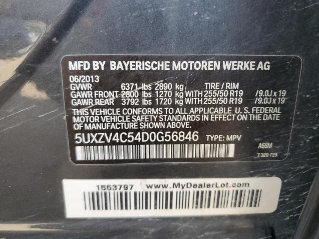 VIN 5UXZV4C54D0G56846 2013 BMW X5, Xdrive35I no.12