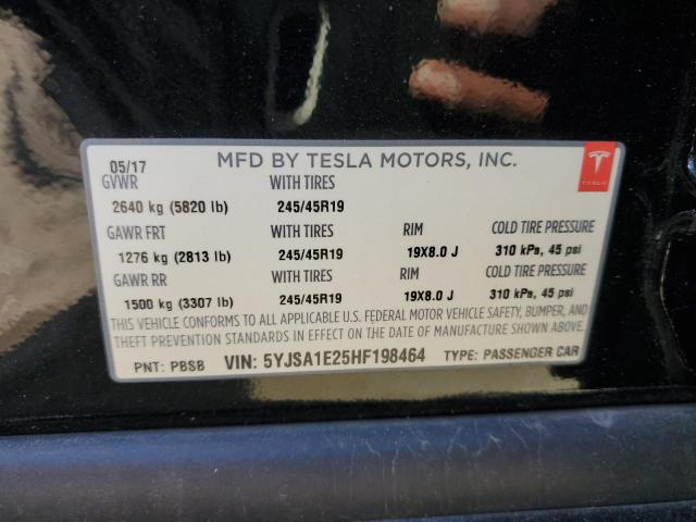 5YJSA1E25HF198464 | 2017 Tesla model s