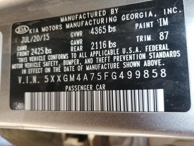 5XXGM4A75FG499858 KIA Optima Lx