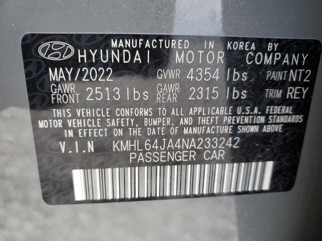 KMHL64JA4NA233242 | 2022 HYUNDAI SONATA SEL