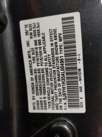 5J6YH1H35AL004961 2010 Honda Element Lx