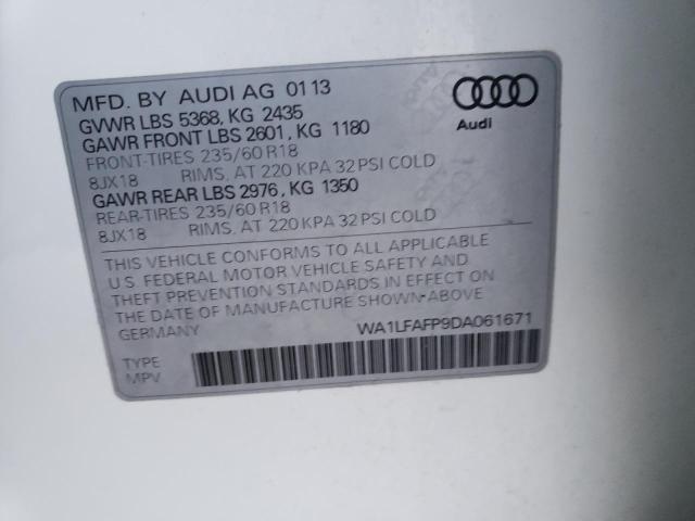 WA1LFAFP9DA061671 2013 AUDI Q5, photo no. 13