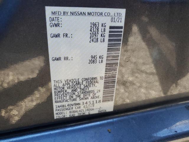 1N4BL4DV9MN345118 Nissan ALTIMA SV