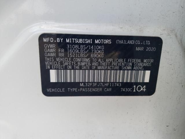 ML32F3FJ7LHF11743 | 2020 MITSUBISHI MIRAGE G4