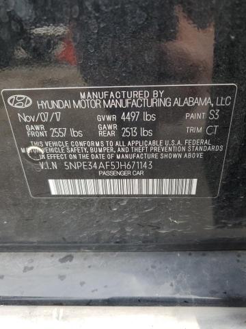 5NPE34AF5JH671143 | 2018 Hyundai sonata sport