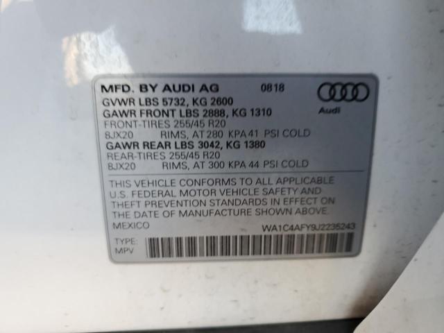 2018 AUDI SQ5 PRESTI WA1C4AFY9J2235243