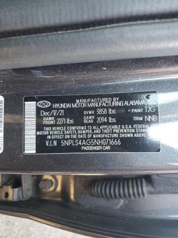5NPLS4AG5NH071666 Hyundai ELANTRA SEL