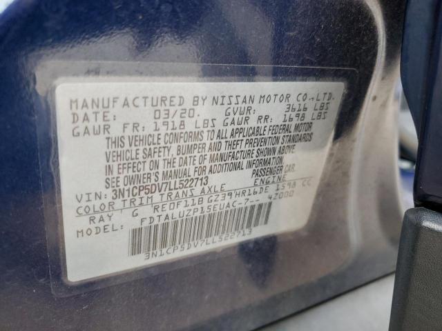 3N1CP5DV7LL522713 Nissan KICKS SR