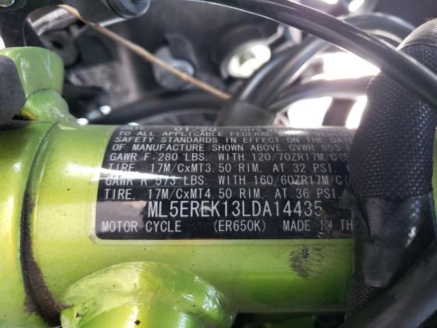 2020 KAWASAKI ER650 K - ML5EREK13LDA14435
