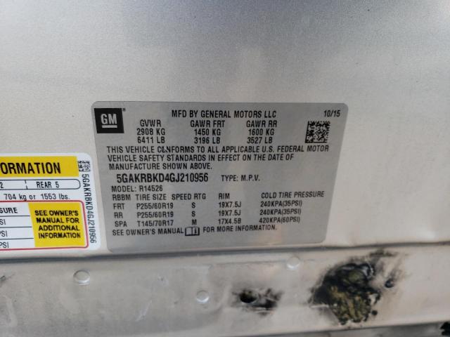5GAKRBKD4GJ210956 Buick Enclave