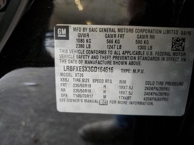 LRBFXESX3GD164616 Buick Envision Premium
