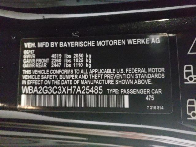 VIN WBA2G3C3XH7A25485 2017 BMW 2 Series, M240XI no.12