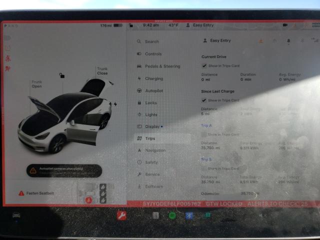 5YJYGDEF6LF005762 Tesla Model Y  9