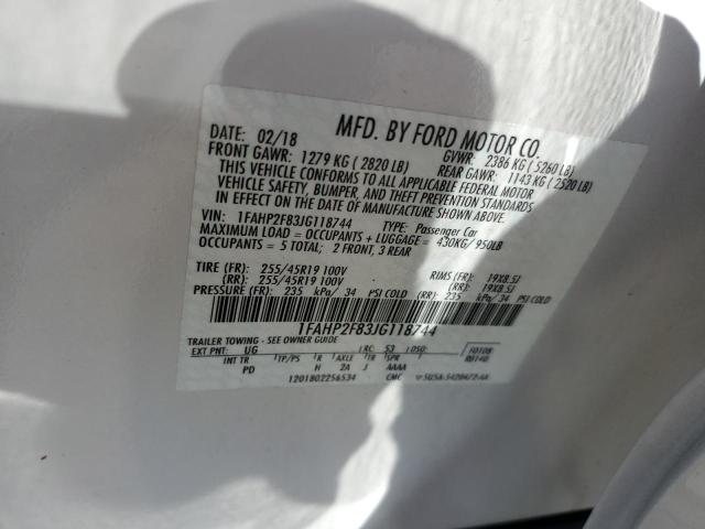 1FAHP2F83JG118744 Ford Taurus Limited