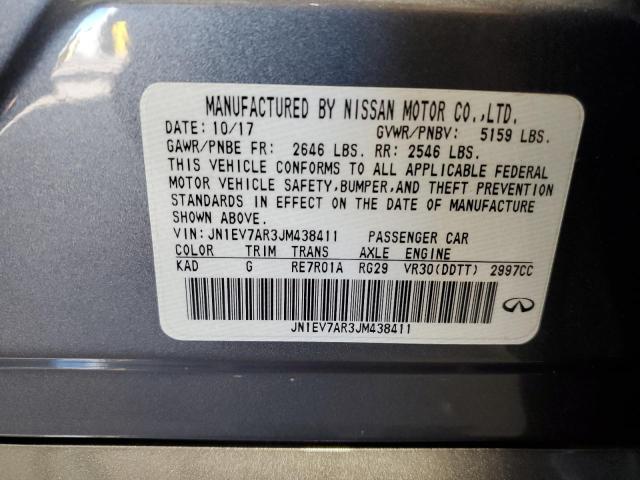 JN1EV7AR3JM438411 Infiniti Q50 LUXE