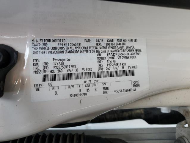 1FADP3R46GL301701 Ford FOCUS BEV