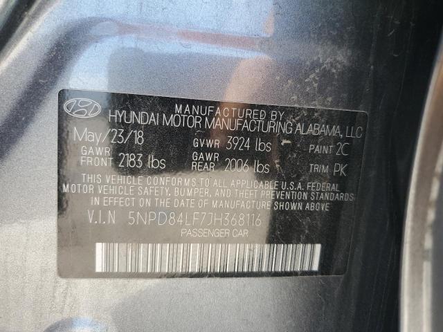 5NPD84LF7JH368116 | 2018 HYUNDAI ELANTRA SE