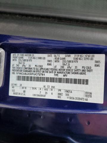 1FMCU9JXXFUC72781 Ford Escape Titanium
