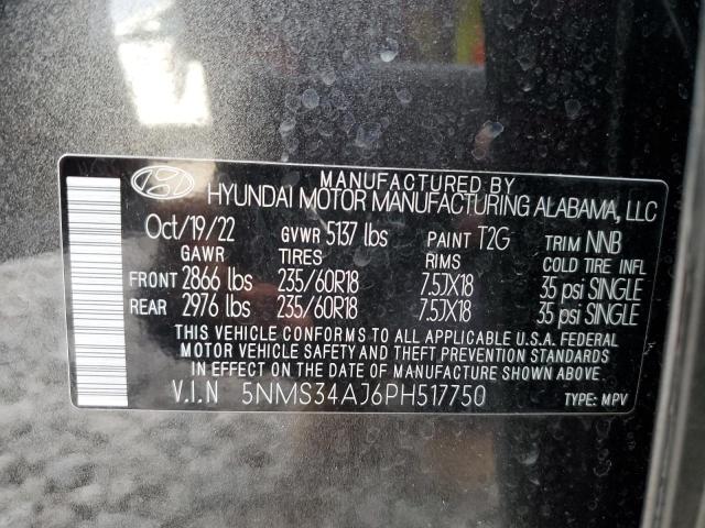 VIN 5NMS34AJ6PH517750 2023 HYUNDAI SANTA FE no.14