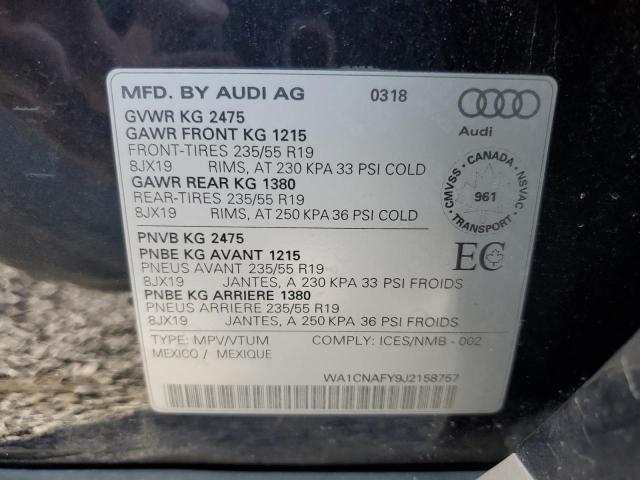 WA1CNAFY9J2158757 2018 AUDI Q5, photo no. 13