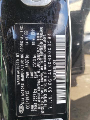 5XXGT4L30GG008594 KIA Optima Lx