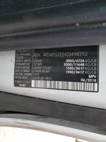 WD4PG2EE4J3498252 Mercedes-Benz Metris