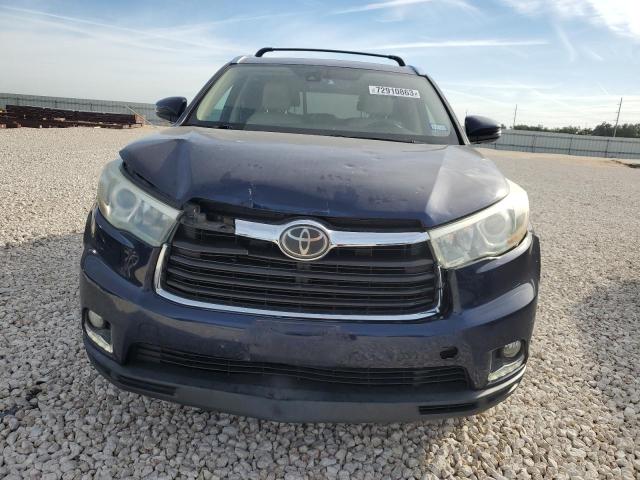 VIN 5TDYKRFHXES037849 2014 Toyota Highlander, Limited no.5