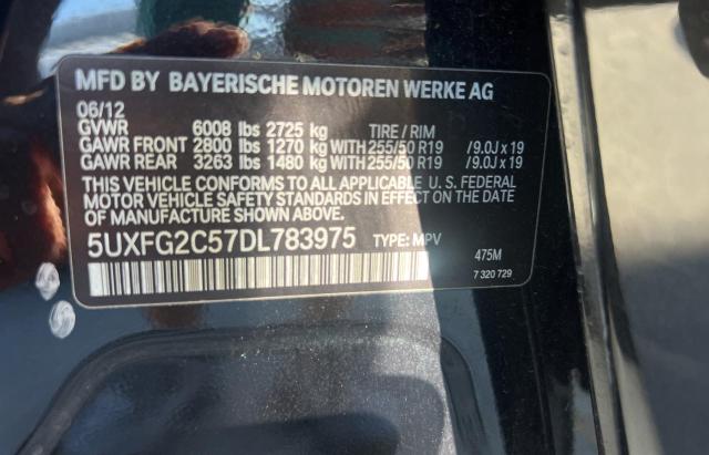 VIN 5UXFG2C57DL783975 2013 BMW X6, Xdrive35I no.10