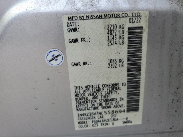1N4BZ1BV7NC558694 Nissan Leaf S Plus