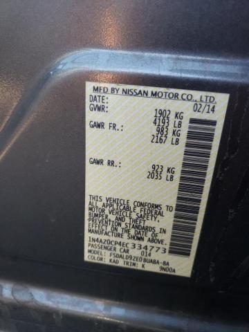1N4AZ0CP4EC334773 Nissan LEAF S