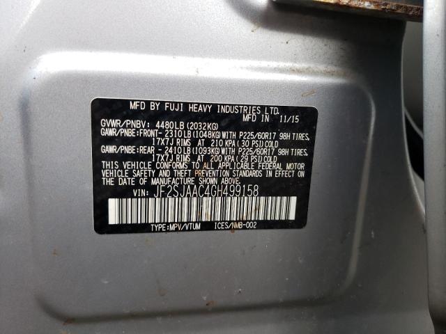 JF2SJAAC4GH499158 Subaru Forester 2.5i
