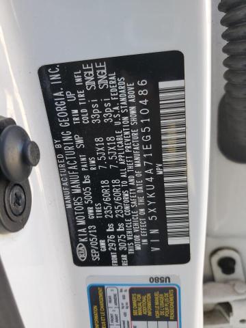 5XYKU4A71EG510486 KIA SORENTO EX