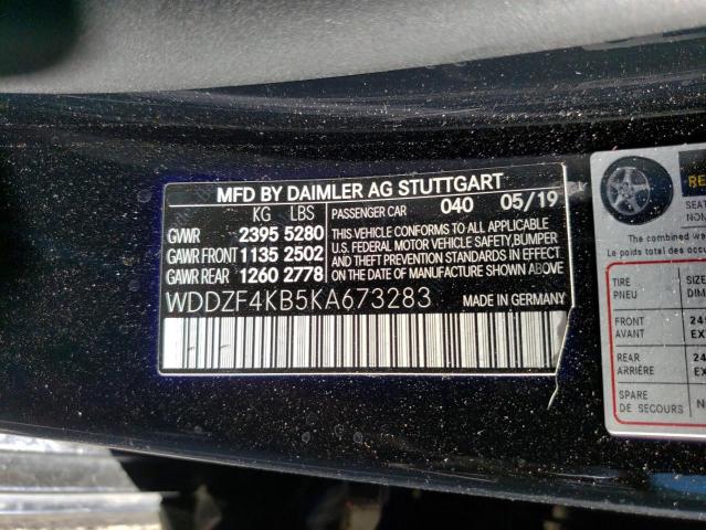 WDDZF4KB5KA673283 Mercedes-Benz E-Class E 300 4MAT 10