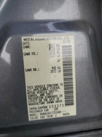 2017 NISSAN ALTIMA 2.5 - 1N4AL3AP0HC151171